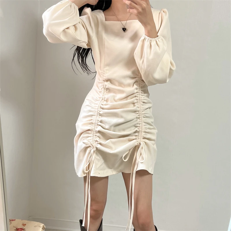 

Женское модное платье-рубашка с длинным рукавом, женское винтажное мини-платье, Осенние сексуальные вечерние платья