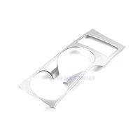 for nissan qashqai j11 2015 2018 car water cup holder cover trim frame decoration stainless steel car interior part