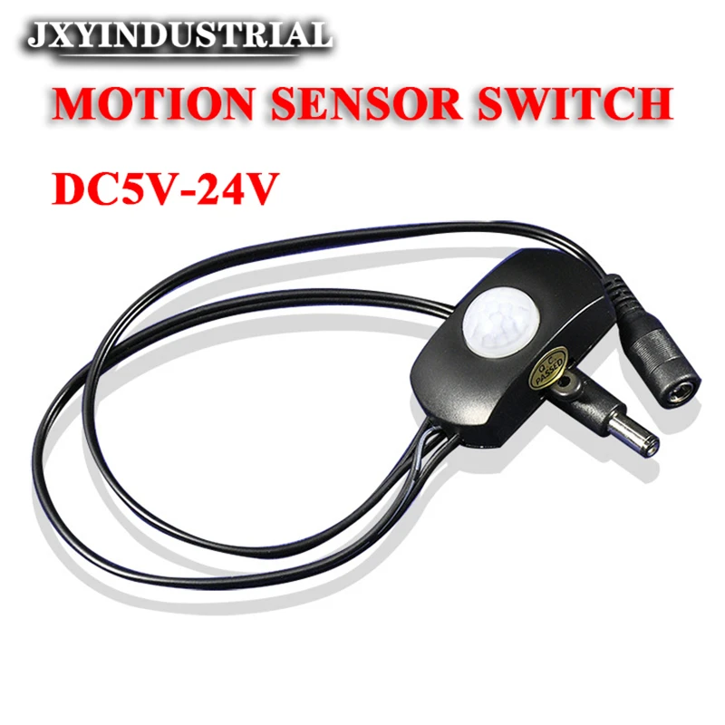 DC 5V-24V Automatic 30s/60s/240s Adjustable PIR Motion Sensor Switch Infrared Detector Light Switch Module for LED Strip Light