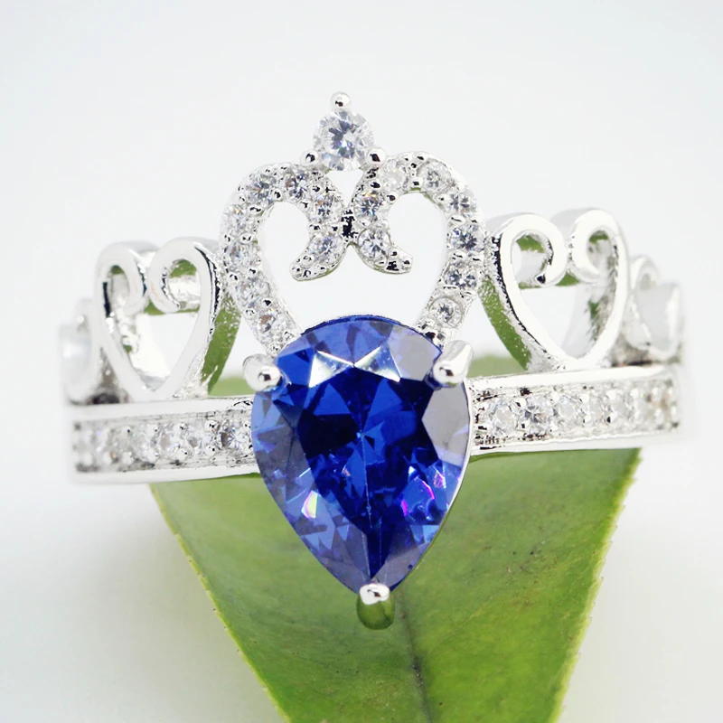 Lingmei Оптовая Продажа Модные свадебные кольца с жемчужной короной для женщин