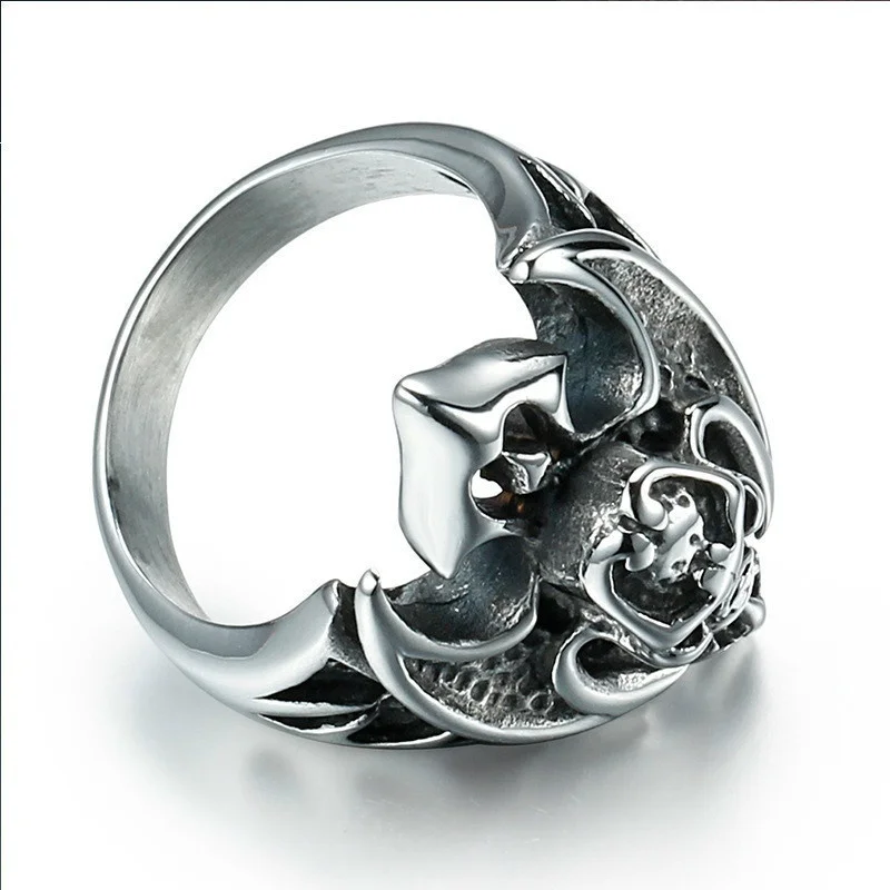 

Fashion Classic Retro Gothic Skull Ring Men's Party Banquet Party Accessories Holiday Birthday Jewelry Gift Jewelry Wholesale