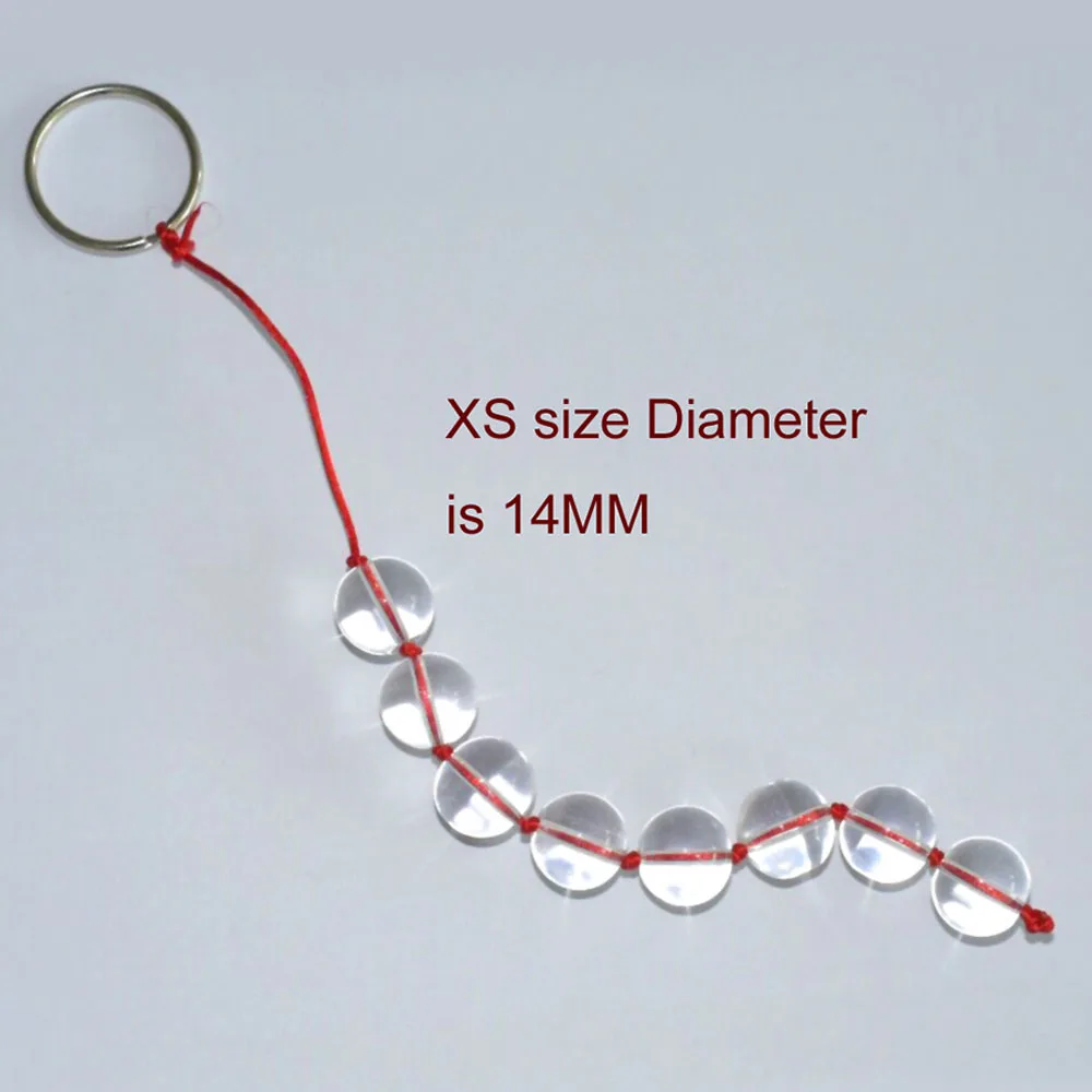 Стеклянные анальные шарики Вагинальный массажер простаты Анальная пробка с