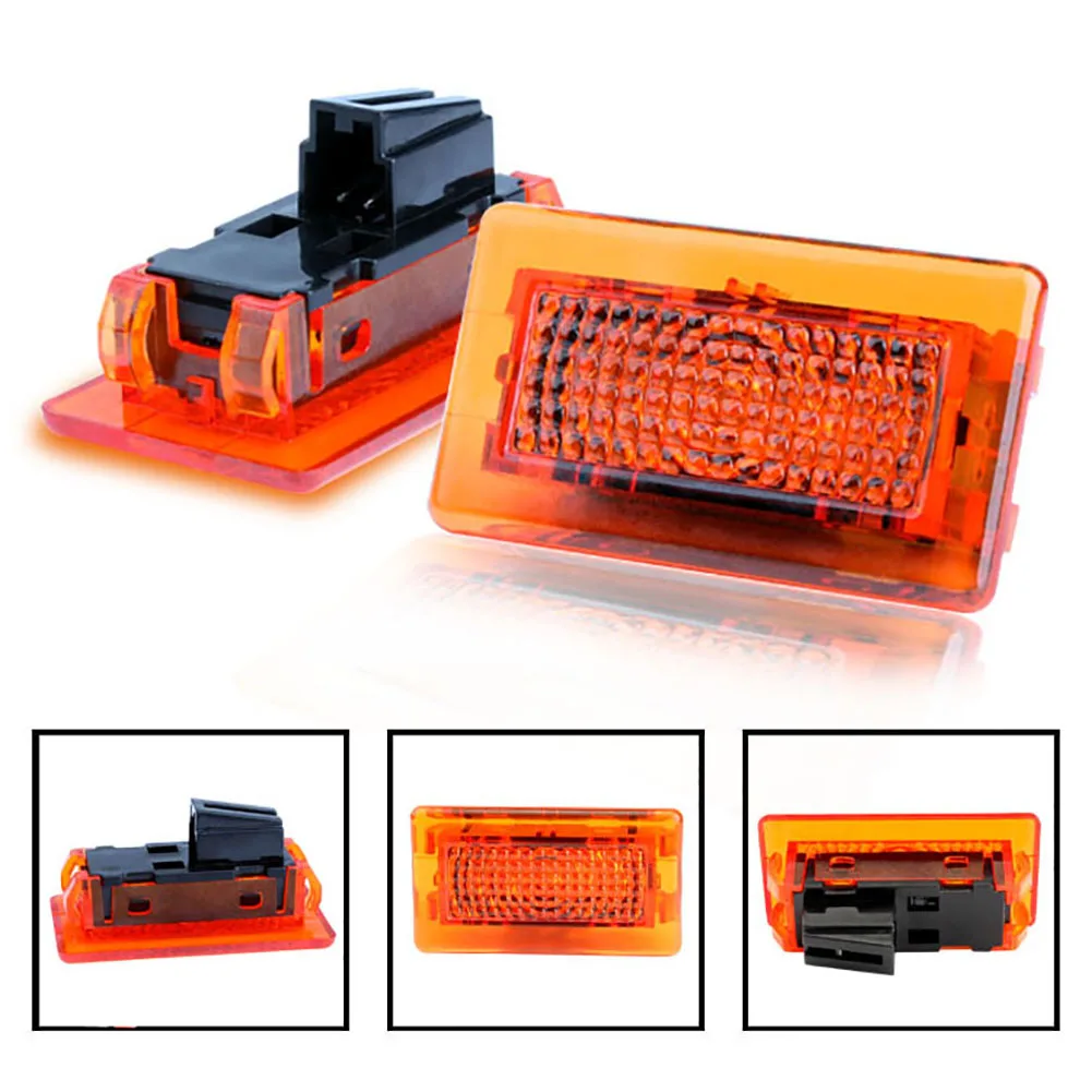 

1 Pair Car Door Warning Light LED Trunk Safety Strobe Flashing Lamp Red Ultra Bright For Tesla Model S X