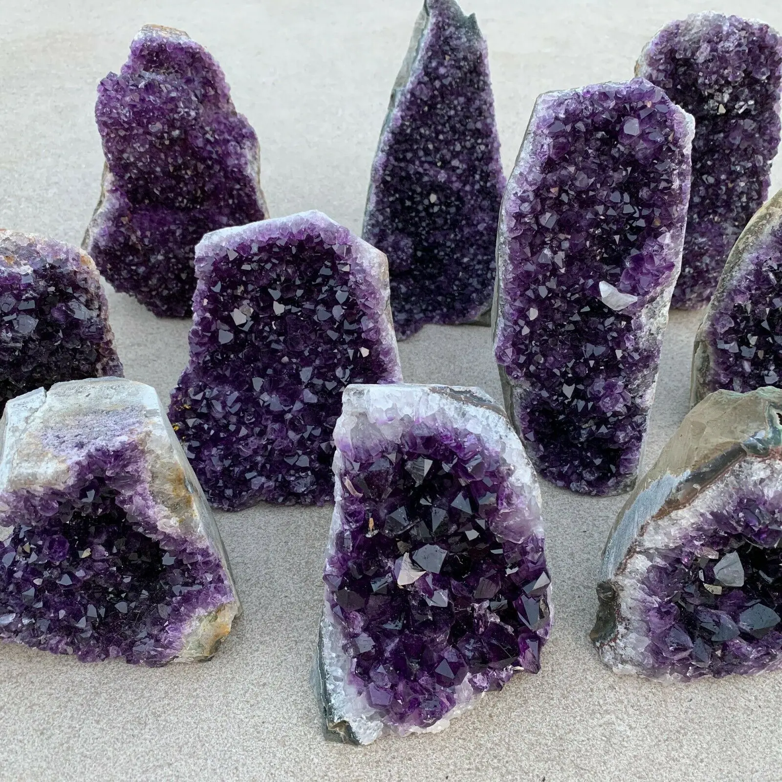 Горячее предложение! Природный аметист Жеода кварца кластера с украшением в виде