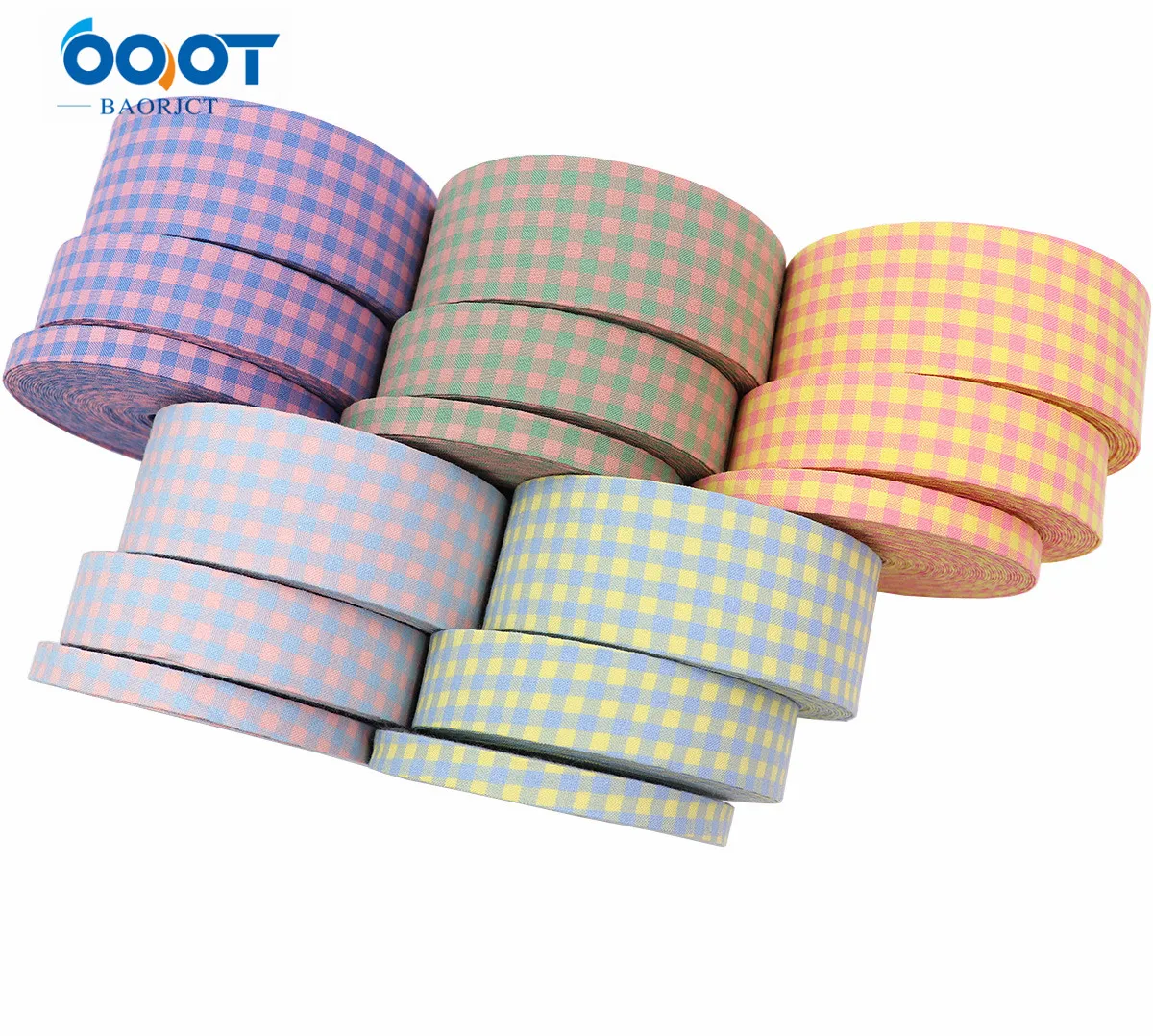 

Double-Sided Lattice Thicken Cloth Ribbon 5Yards M-21623-923 38MM DIY Crafts Hairclip Apparel Accessories And Sewing Decorations