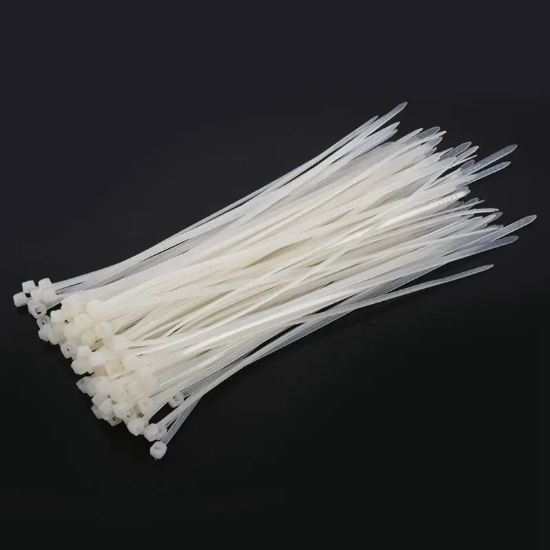 50pcs Nylon Cable Ties 160x3mm White | Обустройство дома