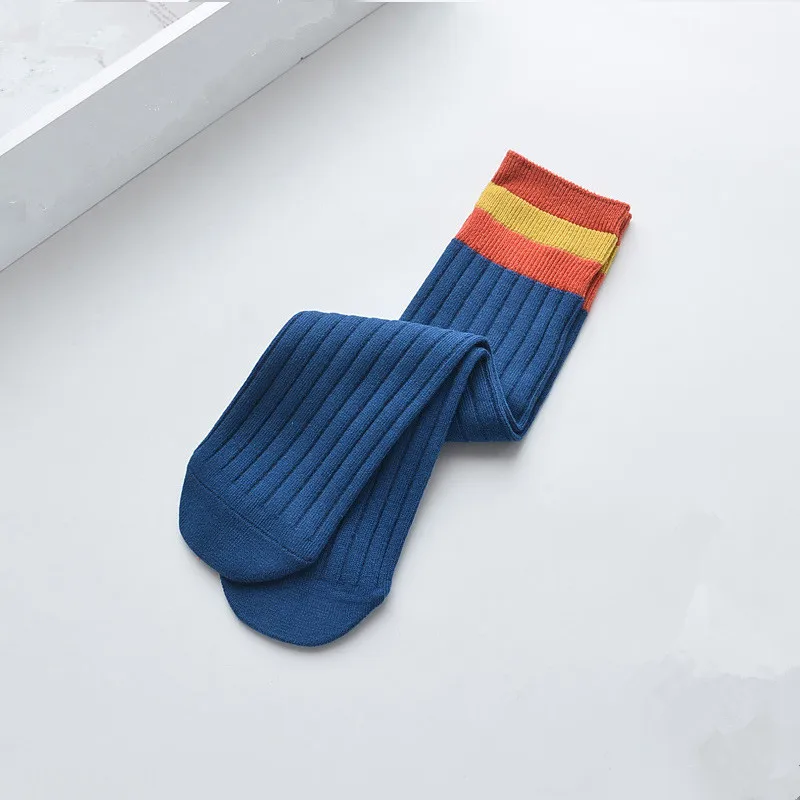 Baby Girls Socks Knee High Baby Football Stripes Sport Socks for Girl Sweet Princess Baby Socks Long Tube Kids Leg Warmer 3-10Y