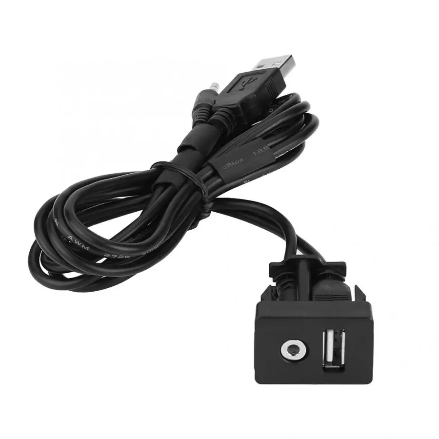 Автомобильное крепление для лодки USB порт 3 5 мм AUX разъем свинцовый Удлинительный