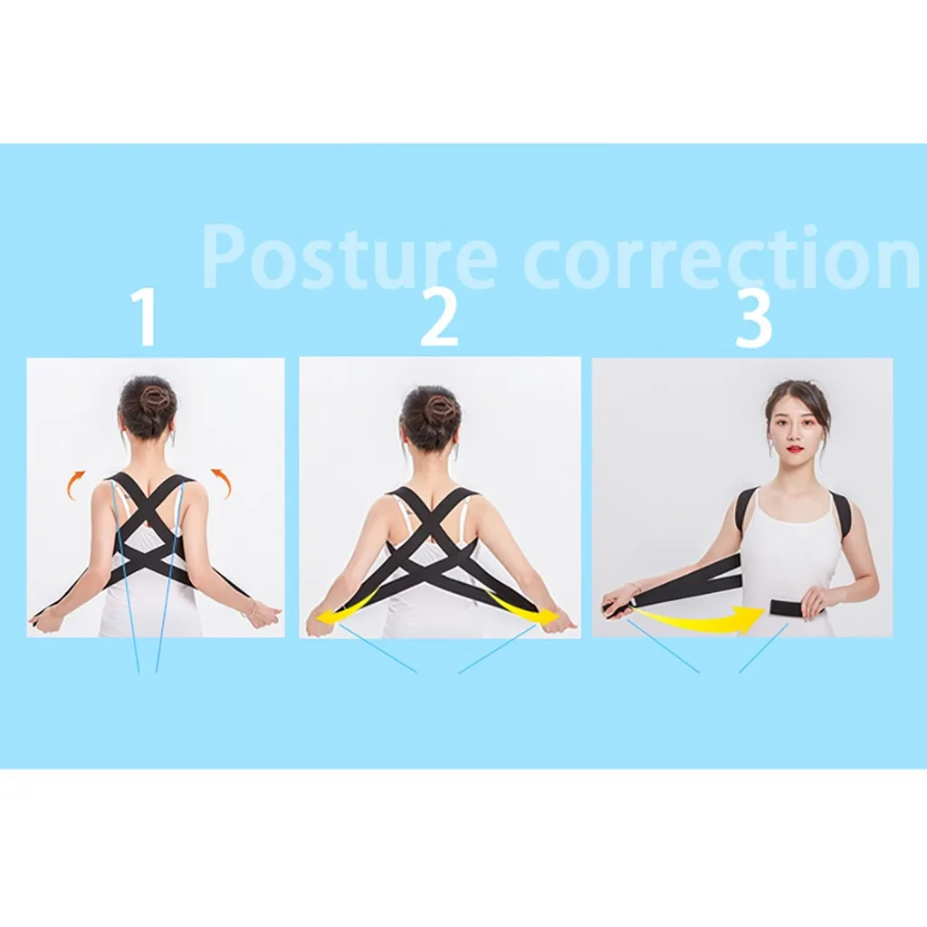 Регулируемый пояс для коррекции осанки позвоночника поясницы магнитный спины