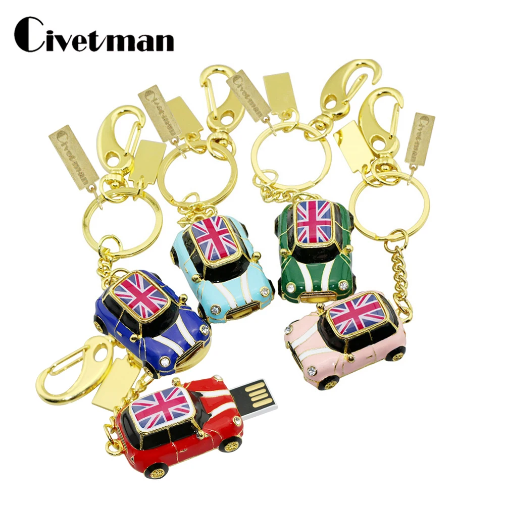 Флэш накопитель USB в виде героя мультфильма для Mini Cooper модель автомобиля флеш