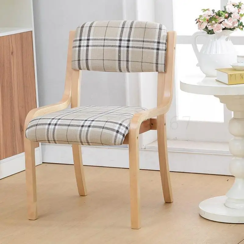 Кресло из натуральной древесины скандинавский стол стул сдержанный и