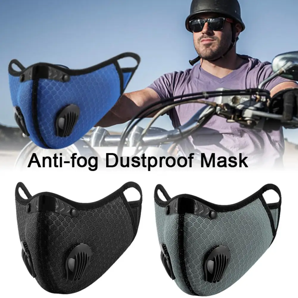 Пылезащитная маска дышащая двухклапанная Неопреновая ткань для защиты лица и