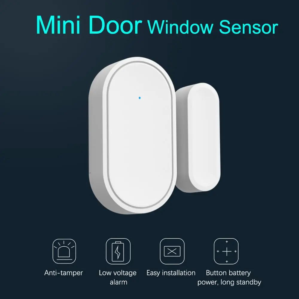 

ZONAN 433MHz Wireless Window Door Sensor Drawer Magnet Sensor Door Open / Closed Detector For Home Burglar&Security Alarm System