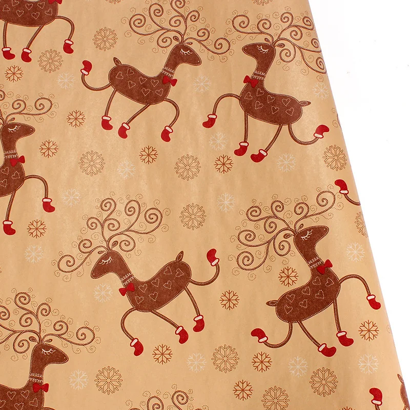 

10PCs/Lot Wrapping Paper Christmas Decoration Gift Box Diy Paper Papier Scrapbook Arts And Crafts Decorative Wrapping Paper