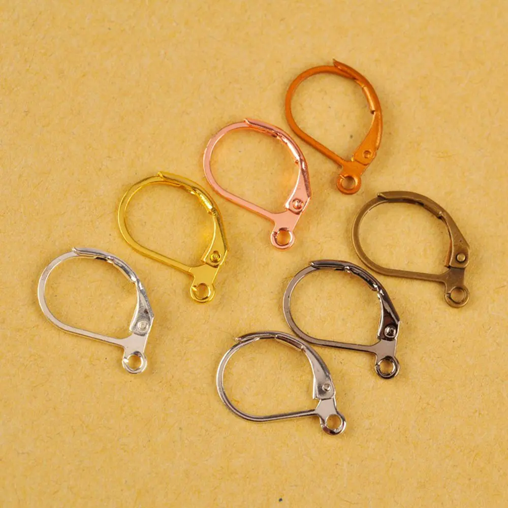 1000pcs Lever Back DIY Earring Findings Earrings Clasps Hooks Fittings DIY Jewelry Making Accessories Iron Hook Earwire Jewelry