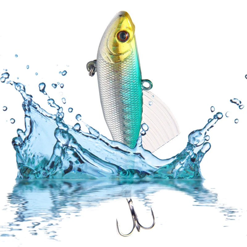 

1PCS VIB Lure Sinking Crankbait 65mm 17.1g Long Shot Winter Fishing Isca Artificial Perch Hard Wobblers Pesca â€‹Jigging Vibration