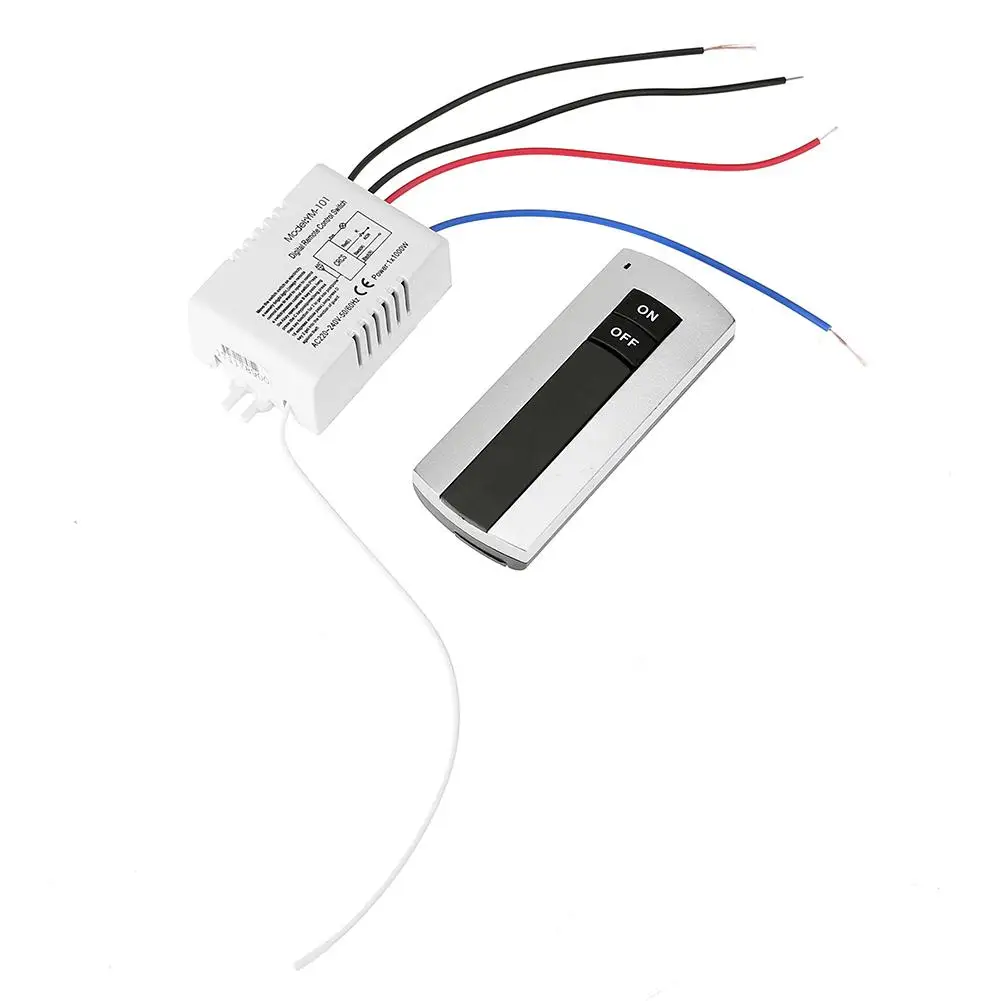1 Channel ON/OFF 220V Digital Wireless Remote Control Switch for Light Lamp Receiver Transmitter Power DropShipping | Электроника