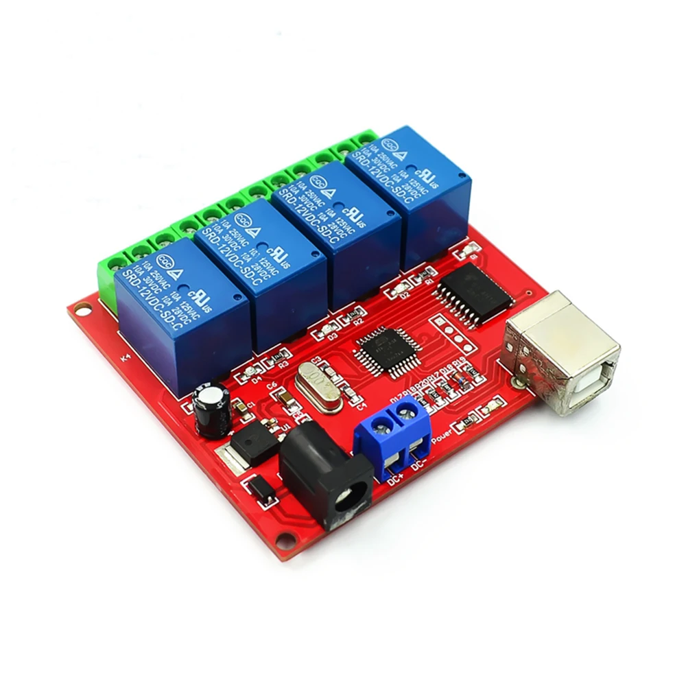 DC 5 V релейный модуль USB Управление распределительный щит 2/4/8 каналов 5В реле Модуль/компьютер Управление переключатель/PC интеллигентая(ый) Управление