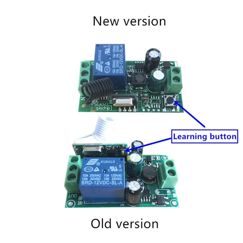 AC 220V 1CH RF 433MHz беспроводной пульт дистанционного управления переключатель модуль