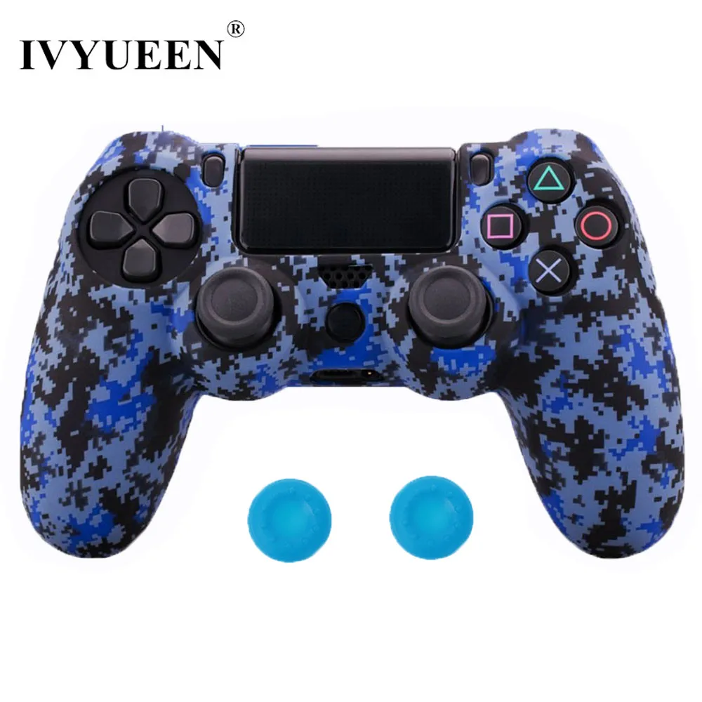 IVYUEEN 10 шт. силиконовый защитный чехол для sony playstation 4 PS4 DS4 Pro тонкий беспроводной контроллер Крышка Аксессуары для игр