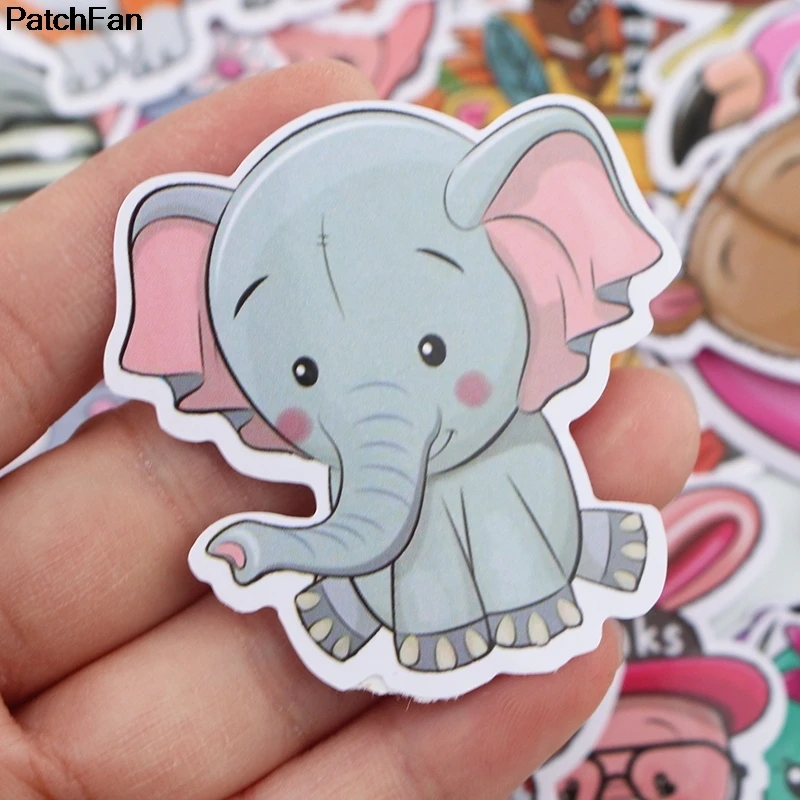 

12set Patchfan 41pcs animal world for DIY scrapbooking album Luggage Laptop Phone notebook decal Waterproof Sticker A2633