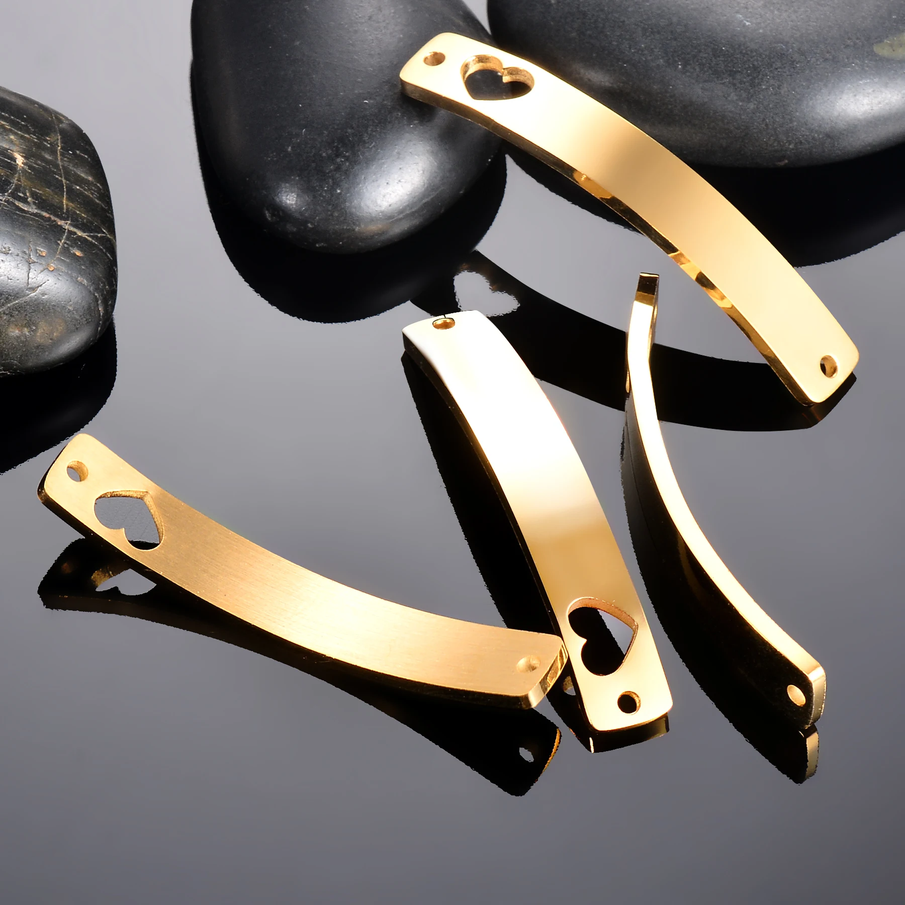 5pcs Stainless Steel Blank Dog Tags Pendant Men Women Bracelet Necklace Jewelry Makings | Украшения и аксессуары