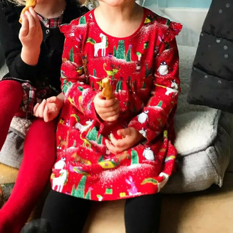 Рождество Дети для маленьких девочек Рождественские гетры с изображением