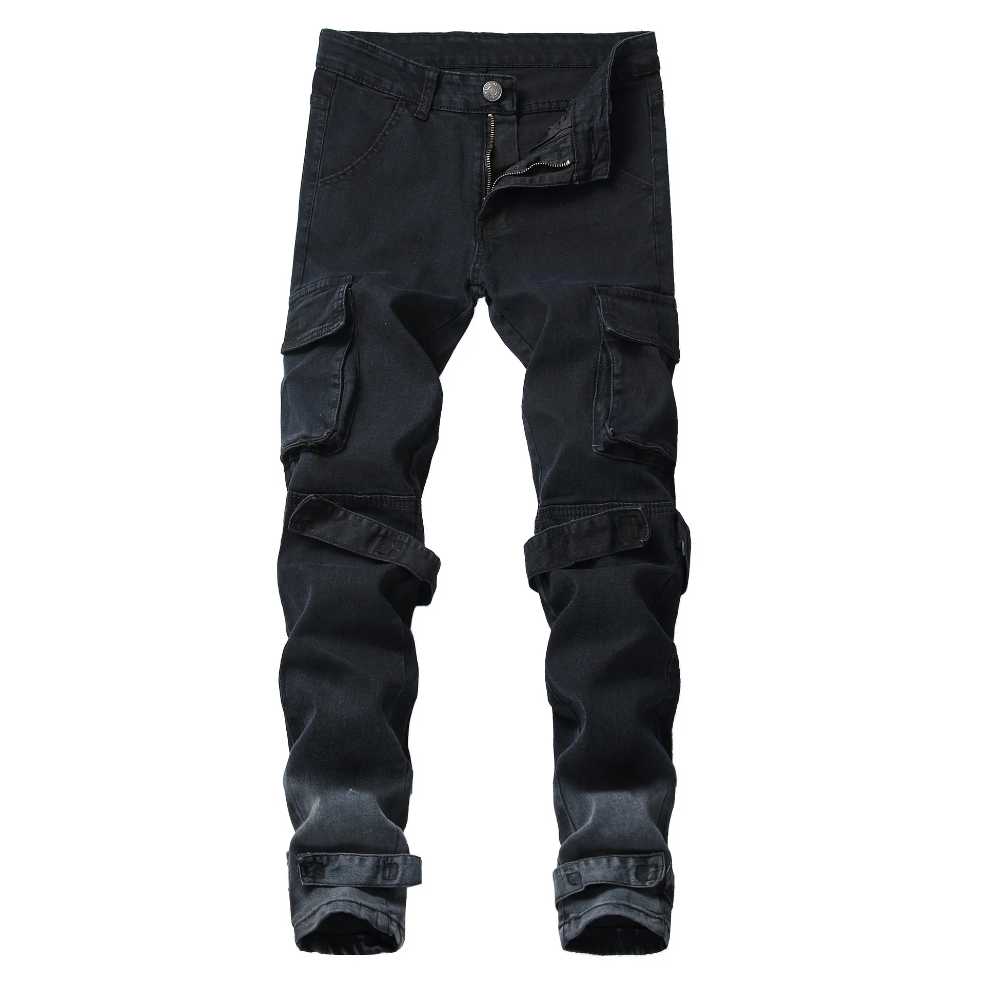 

Black Jeans Men Pencil Pants Streetwear Casual Denim Pants Men's Clothing Skinny Jeans Men Pants