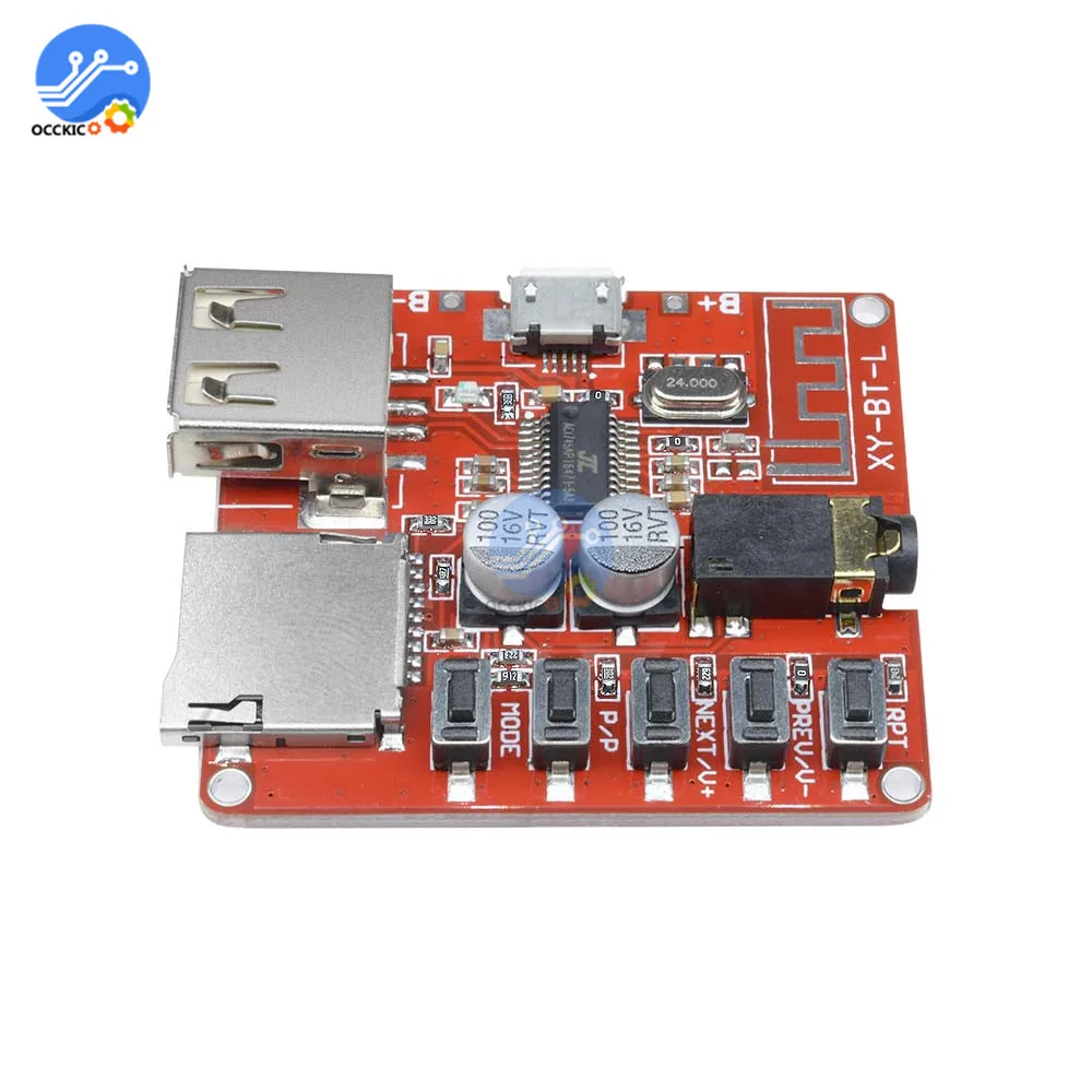 Bluetooth MP3 декодер плата ЦАП конвертер Модуль без потерь декодирование модуль Micro USB TF карта интерфейс аудио декодер 3,7-5 В