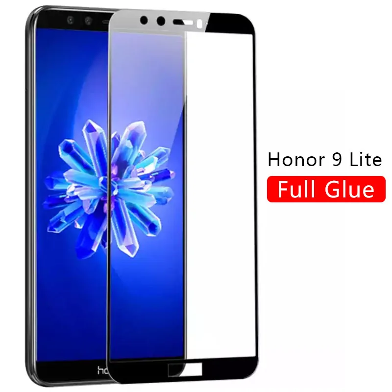 Чехол для honor 9 lite закаленное стекло Защита экрана huawei светильник полное покрытие