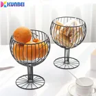 Бокал для вина KUNBEI, железный поднос для хранения закусок, корзина для десертов и фруктов, домашний декор, чаша для закусок и фруктов