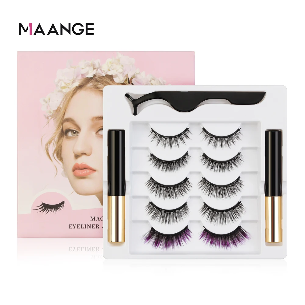 MAANGE Новинка 3/5/7/10 воздушные магнитные ресницы накладные ресницы магнит подводка для глаз короткие водонепроницаемые Жидкие длительные ресницы макияж
