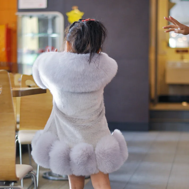 New 2019 Baby Girls Long Sleeve Winter Wedding Faux Fur Brand Coat for Formal Soft Party Kids Outwear | Детская одежда и обувь