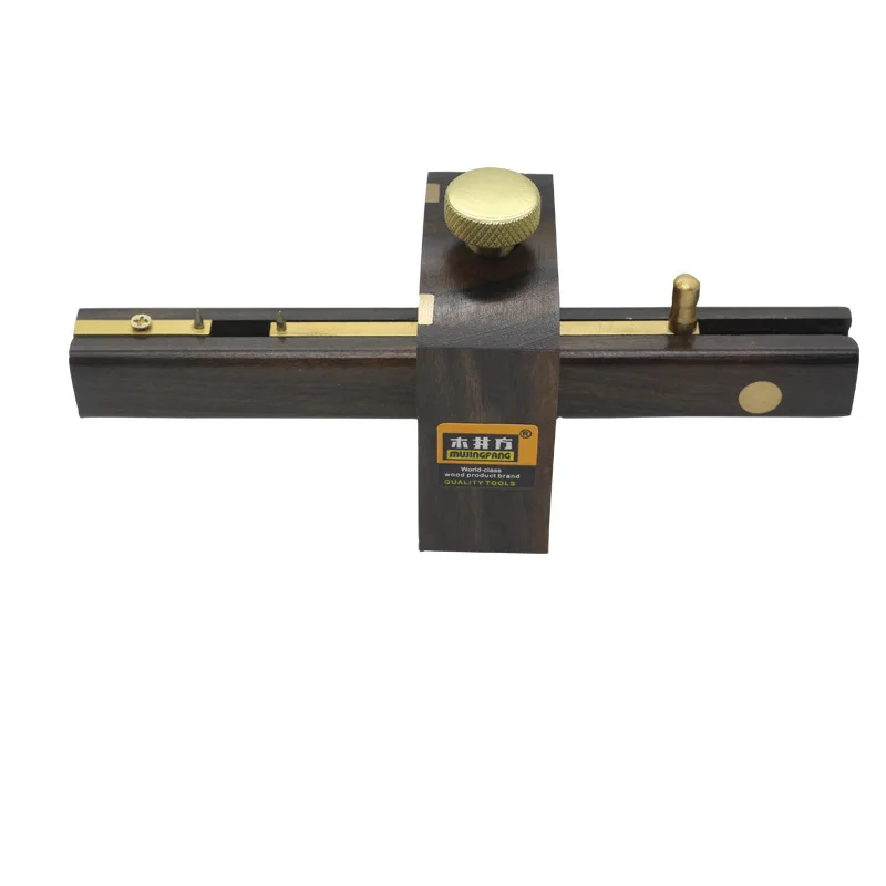 

Mujingfang European-style ebony scriber Woodworking line drawing tool Multi-function screw-type woodworking liner
