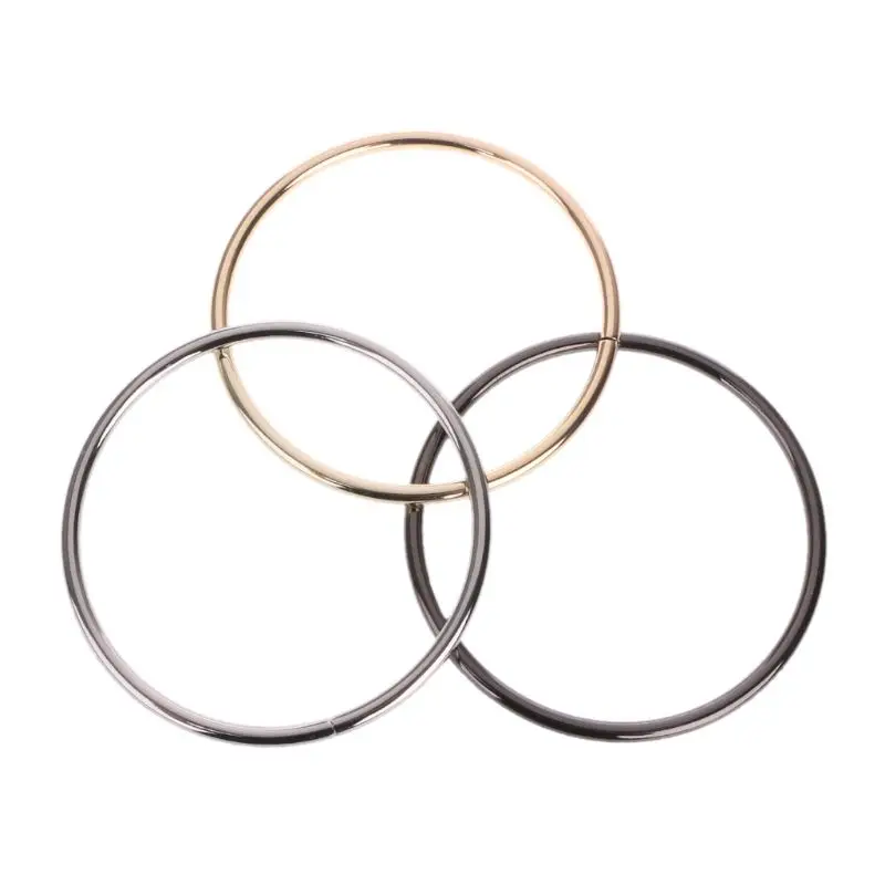 

1PC Fashion Round Metal Replacement Top Handbags Handle Crossbody Bag Part Accessories 3 Color
