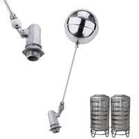 1 pc stainless steel 12 float ball valve automatic water tank liquid level float valve toilet valve diameter 100mm home valves