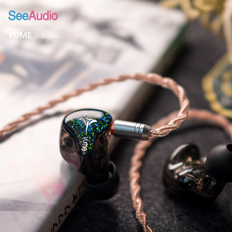 Наушники SeeAudio Yume 2BA 1DD с гибридным драйвером Hi Fi наушники монитором музыки для
