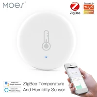 tuya smart zigbee smart temperature and humidity sensor battery powered security with tuya smart life app alexa google home