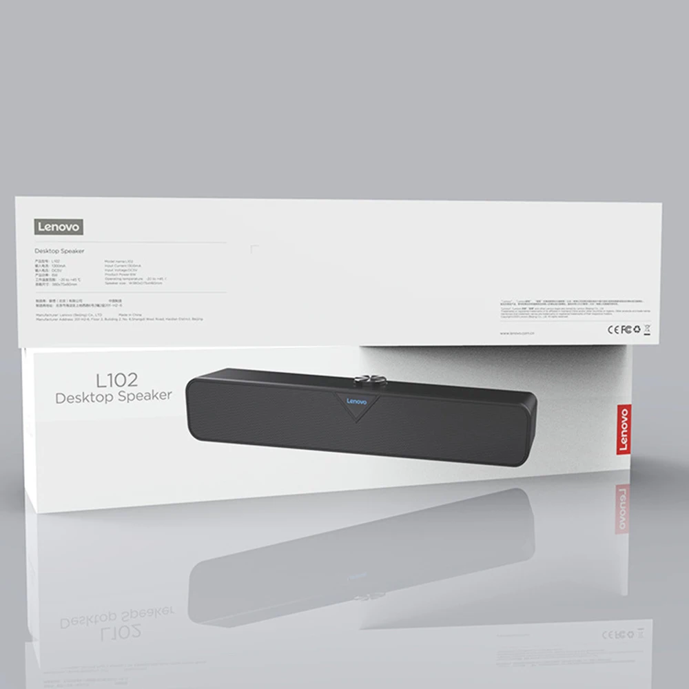 Новинка 2021 Беспроводная Bluetooth Колонка Lenovo L102 для телевизора Проводная Мини
