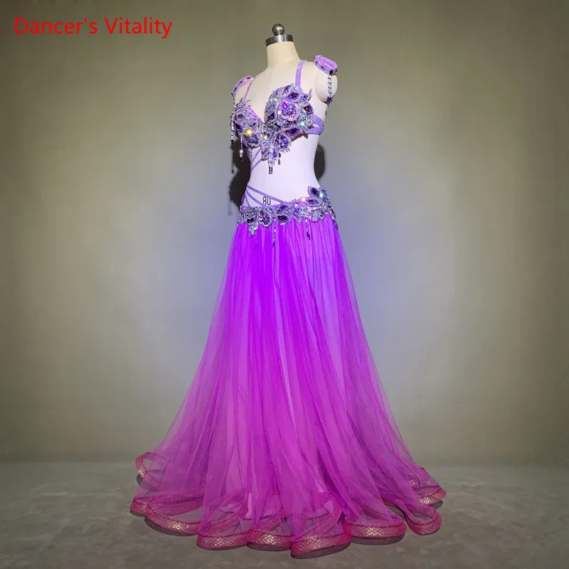 Женский костюм для танца живота комплект из 3 предметов элегантный пикантный