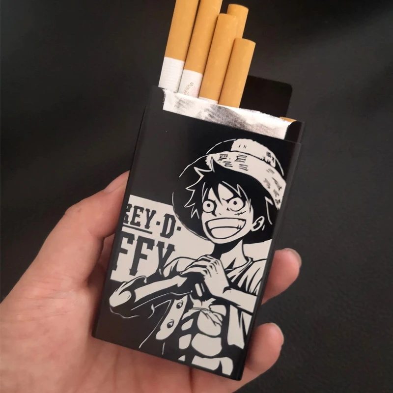 

Hold One Pack 20 Cigarette Case Alloy One Piece Cigarette Case Slide Wanted order Cigarette Boxes Laser Carved Not Fade Boxes