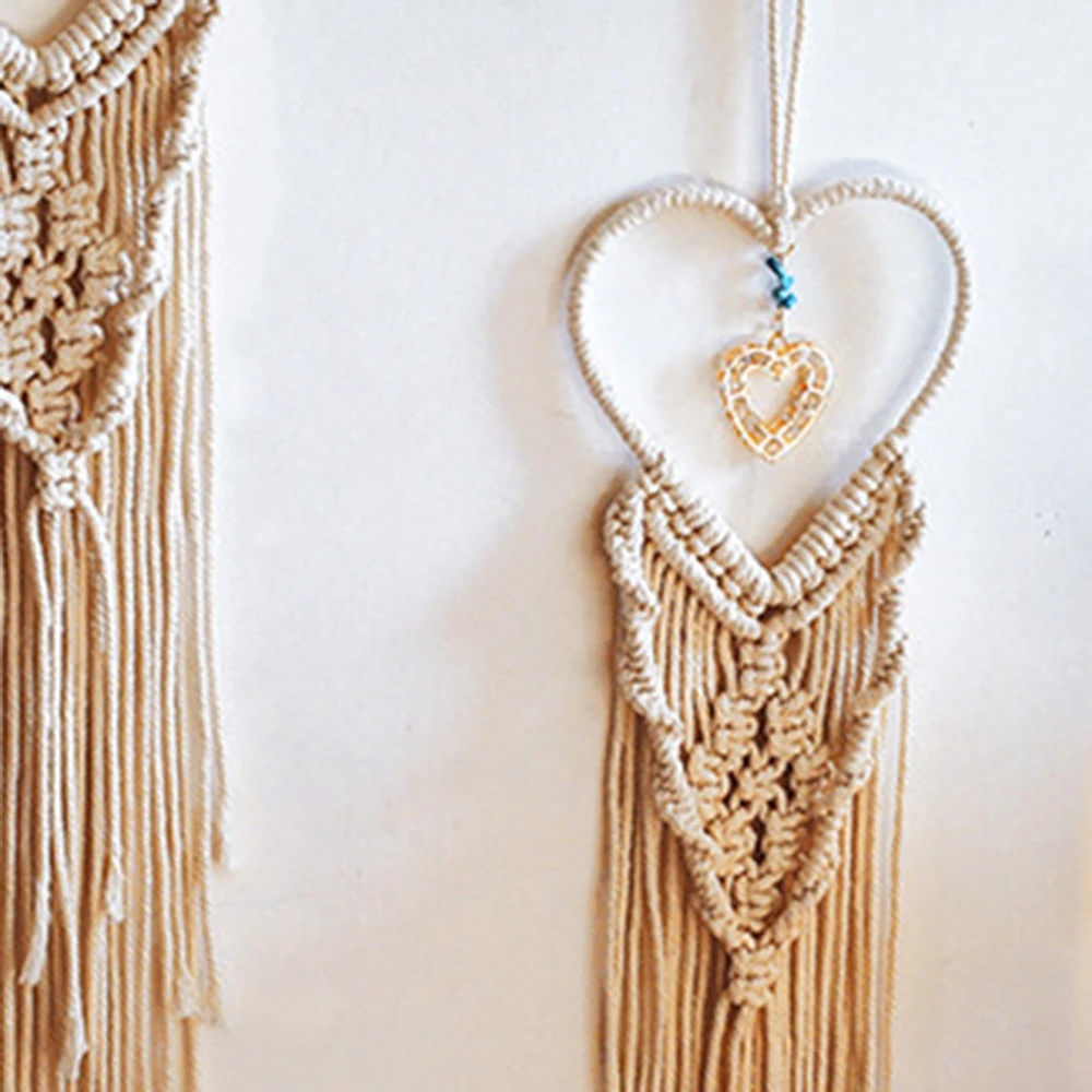 

Bohemian Tassel Macrame Woven Wall Hanging Tapestry Home Art Decor Craft Gift Handmade Wind Chimes Home Hanging Cr