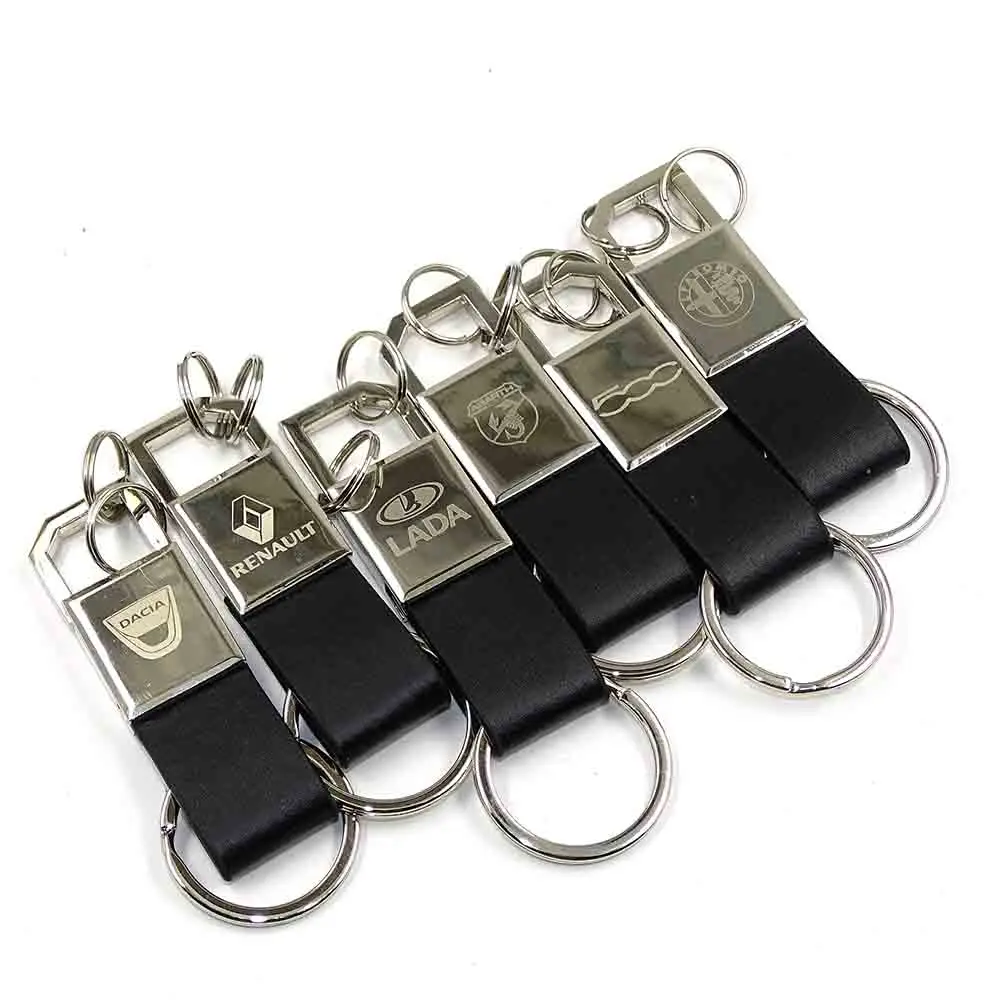 Брелок для автомобиля из натуральной кожи эмблема abarth 500 Fiat Lada Renault Dacia Opel Alfa Romeo