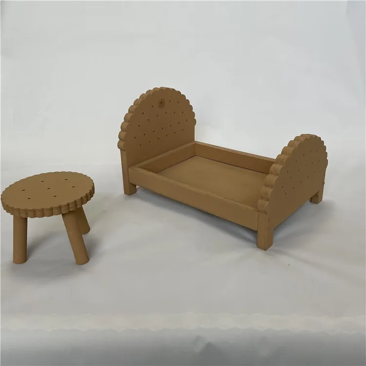 Реквизит для фотосъемки новорожденных деревянная детская кроватка детской |