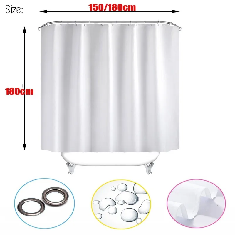 4 шт. занавески для душа с ковриком из полиэстера | Дом и сад