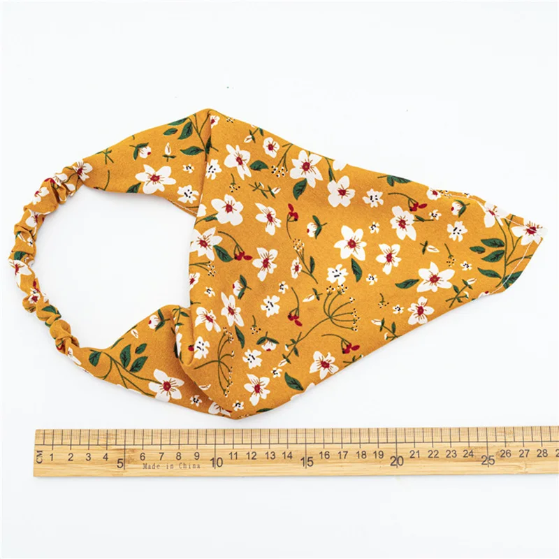 

Cotton Floral Printed Triangle Head Scarf Bandanas Scrunchies For Women Girl Colorful Hair Scarf Headband Hair Accessories