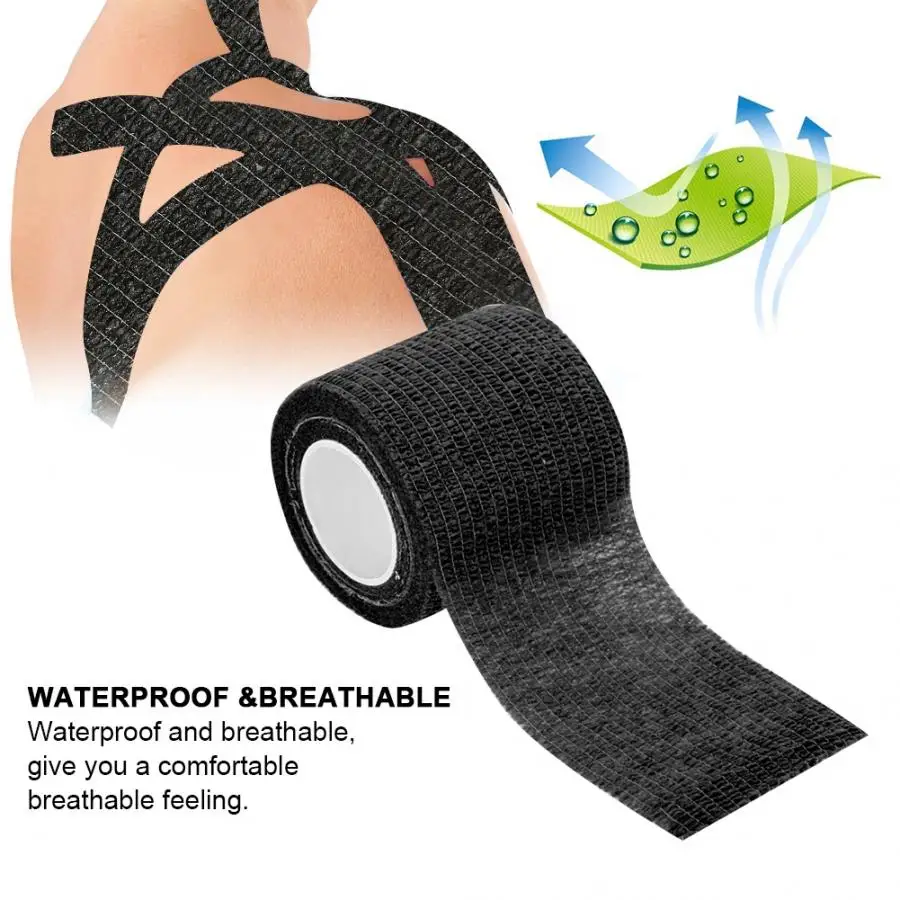 Педикюр 5 типов Камуфляжный узор хлопок эластичный клей растяжение травма мышц