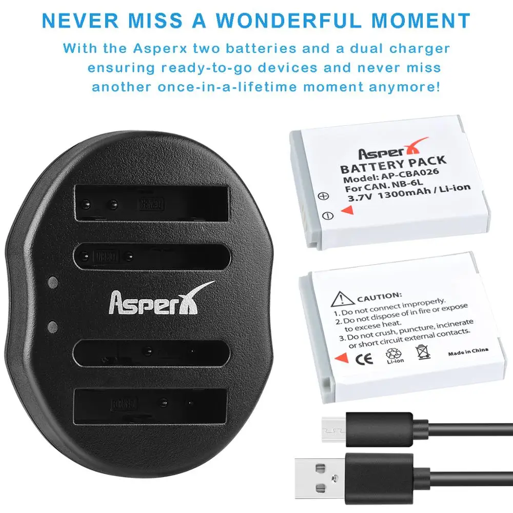 2 шт 1300mAh NB 6L NB6L батареи камеры + двойной USB зарядное устройство для Canon IXUS 310 SX275 SX280