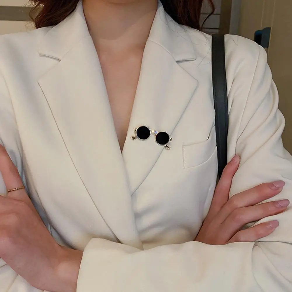 Брошь в стиле хип-хоп для мужчин и женщин эмалированная булавка очков