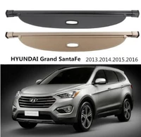 fits for hyundai grand santafe 2013 2016 black beige high qualit car rear trunk cargo cover security shield screen shade